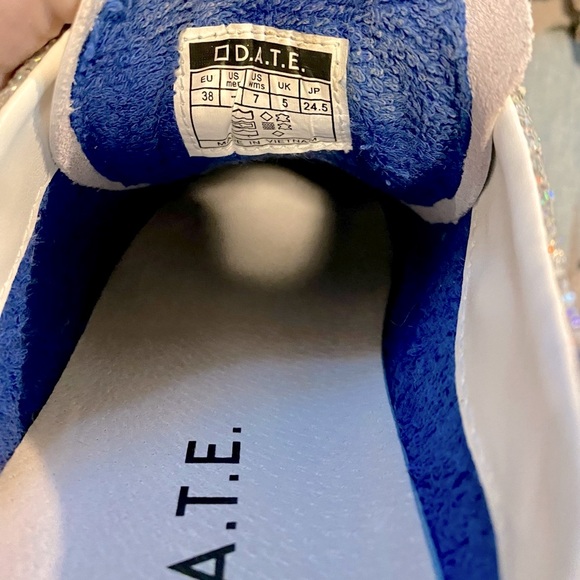 EUC Anthropologie D.A.T.E. Hill Low Sneakers in Silver Glitter. 38 EU, 7 US - Picture 9 of 12